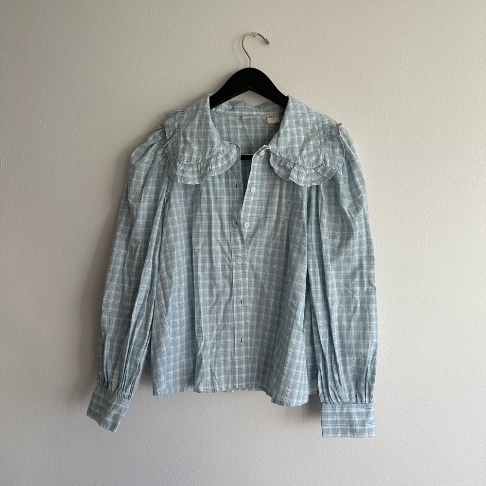 Levi’s Ruffle Collar Shirt Blouse